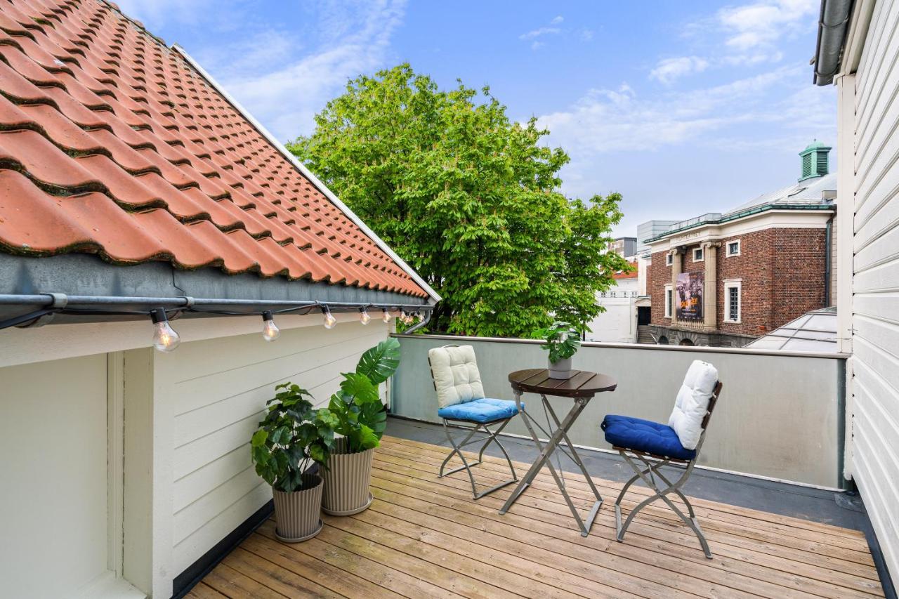 Charming Rooftop Apartment In Heart Of Stavanger Zewnętrze zdjęcie
